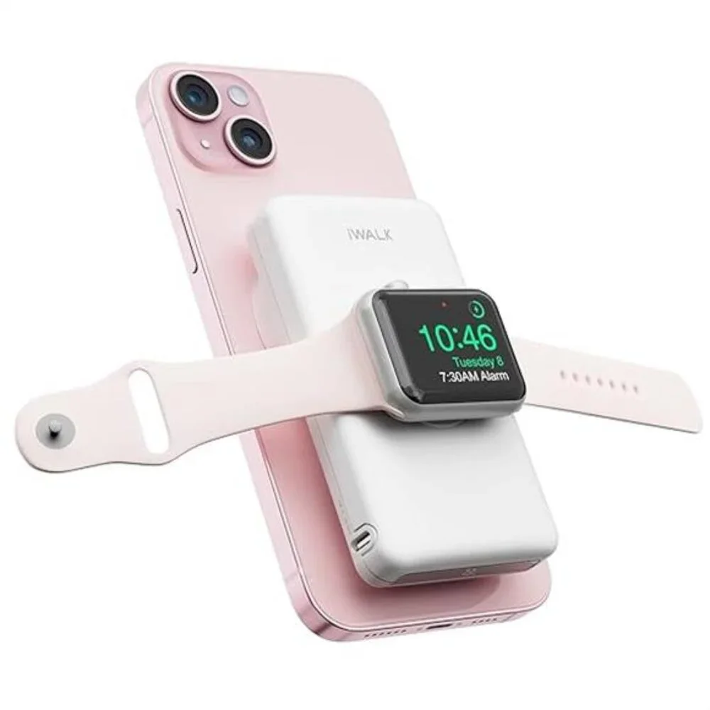 Magnetic Wireless Power Bank with iWatch Charger,10000mAh PD Fast Charging